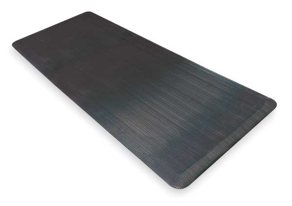 Notrax 3 ft. L x Vinyl Surface With Dense Closed PVC Foam Base, 1/2" Thick 474S0023BL