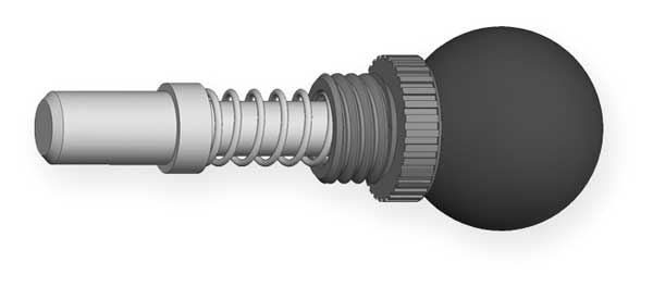 Innovative Components Pop Pin Weld On Barrel, 1/2" Tip Dia., 0.900"L, Ball Knob GI1/2-1.5-B--B3