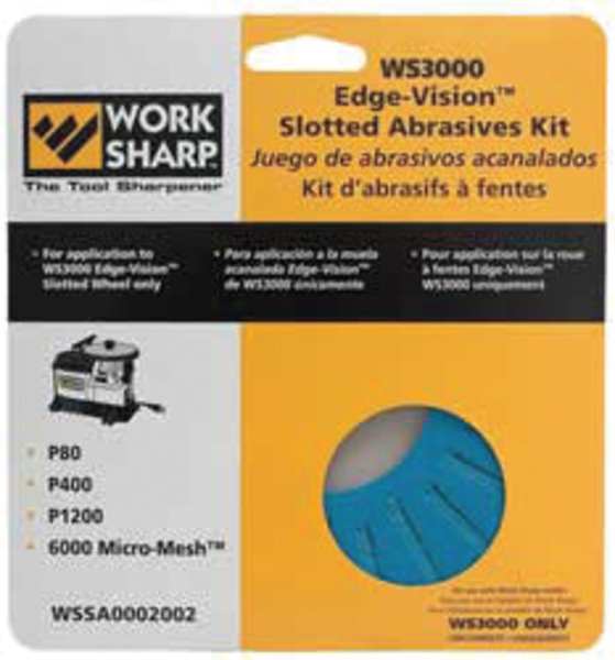 Work Sharp WS3000 EDGE-VISION SLOTTED ABRASIVE DISC KIT WSSA0002002
