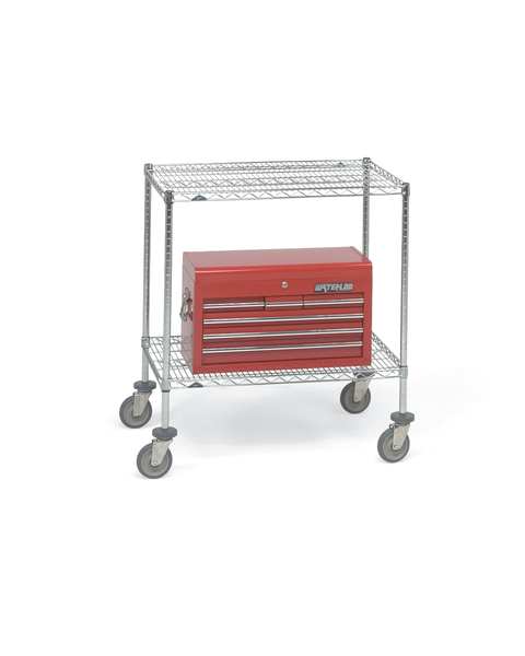 Metro Wire Cart, 18 In. W, 36 In. L, Wire 65125-IP