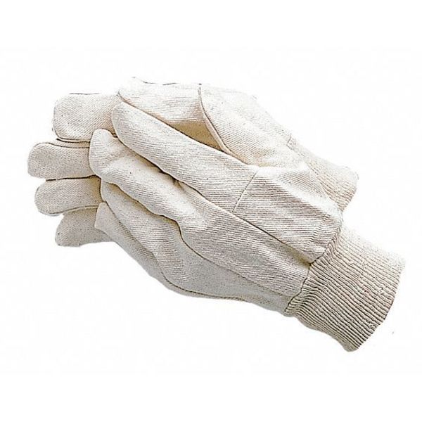 Kinco Canvas Gloves, Canvas, White, PK12 808-L