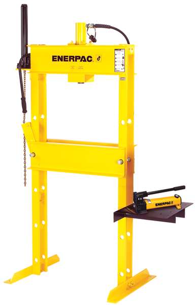 Enerpac IPH2531, 25 Ton, H-Frame Hydraulic Press with RC2514 Single-Acting Cylinder and P80 Hand Pump IPH2531