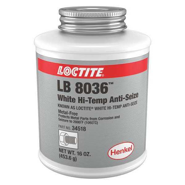 Loctite Anti Seize Compound, White Hi-Temp, 16oz LB 8036™ 302678