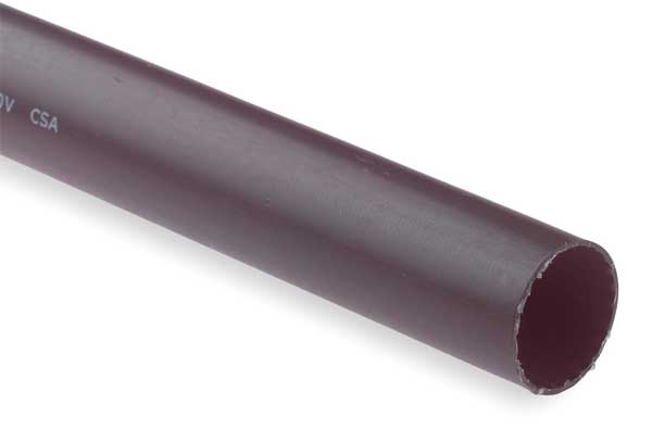 Shrink-Kon Shrink Tubing, 1.1in ID, Black, 4ft, PK5 HS4-30-4