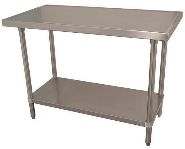 Advance Tabco Flat Top With Under shelf, Stainless Steel, 30" W, 31-1/2" to 40-1/2â€� Height, 500 lb., Straight VSS - 304