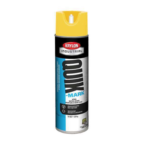 Krylon Industrial Inverted Marking Chalk, Yellow, 15 oz. KWBC3502A