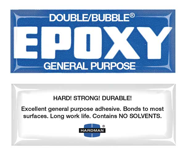 Hardman Epoxy Adhesive, Double/Bubble General Purpose Series, Clear, Dual-Cartridge, 10 PK, 1:01 Mix Ratio 4005-BG10