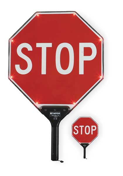 Tapco BlinkerPaddle® LED Sign, Stop/Stop, White/Red 2180-00301