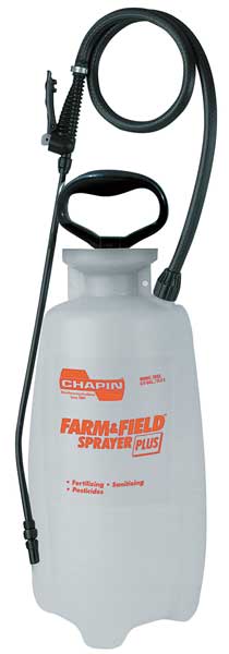 Chapin 3 gal. Farm and Field Sprayer Plus, Polyethylene Tank, Cone Spray Pattern, 42" Hose Length 2803E