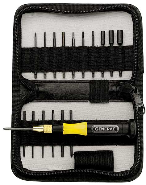 General Tools Precision Screwdriver Set, Combo, 18 pcs 63518