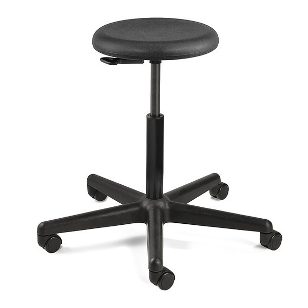 Bevco Polyurethane Backless Stool, 20-27" St Ht., Casters 3300-P-3850S/5