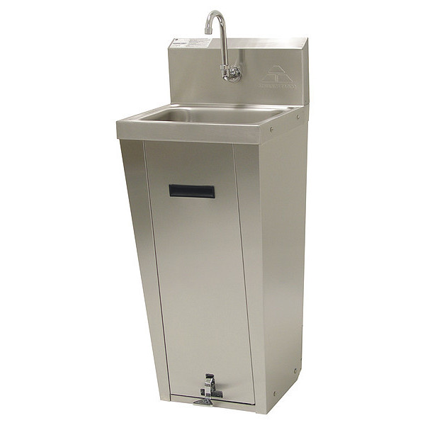 Advance Tabco Hand Sink, Flor, 15-1/4 In. L, 17-1/4 In. W 7-PS-90