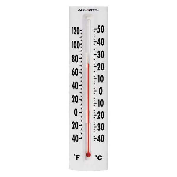 Zoro Select Analog Thermometer, -40 Degrees to 120 Degrees F for Wall or  Desk Use 3LPE2