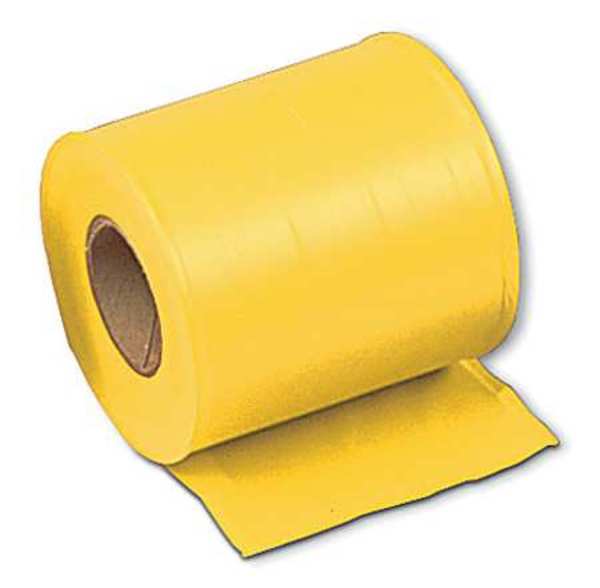 Zoro Select Taffeta Flagging Tape, Yellow, 300ft x 4In TF4Y300-200