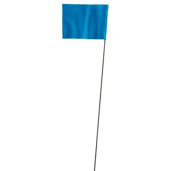 Zoro Select Marking Flag, Blue, Blank, Vinyl, PK100 3LVD1