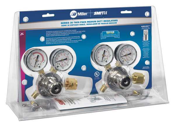Smith Equipment Gas Regulator, Single Stage, CGA-540 Oxygen/CGA-300 Acetylene, 100 psi Oxygen/15 psi Fuel HTP5