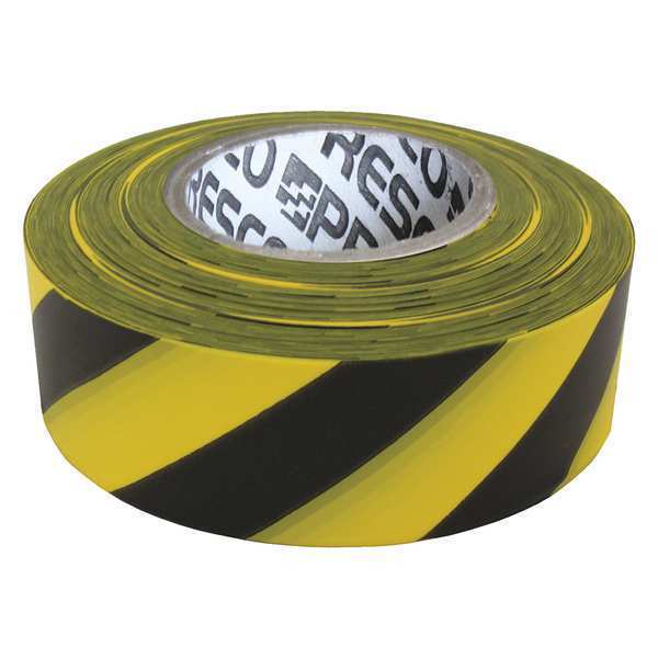 Zoro Select Flagging Tape, Yllw/Blk, 300 ft x 1-3/8 In SYBK-200