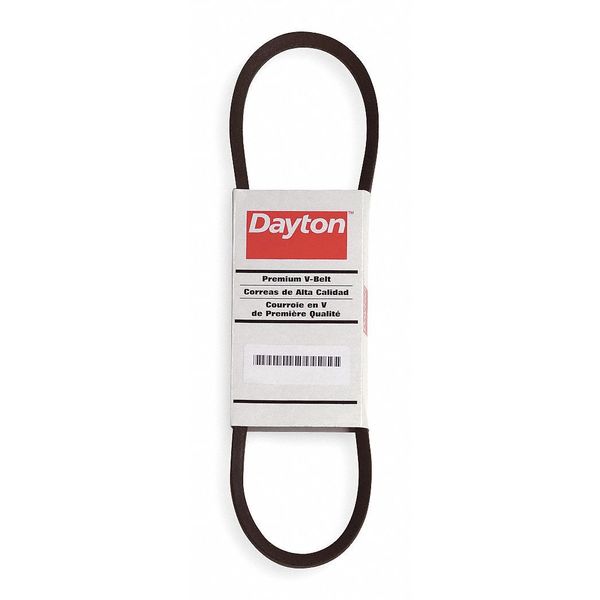 Dayton 3L300 V-Belt, 30" Outside Length, 3/8" Top Width, 1 Ribs 3L300