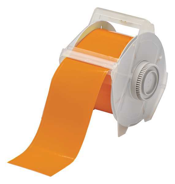 Brady Label Tape Cartridge, Orange, Labels/Roll: Continuous 113152