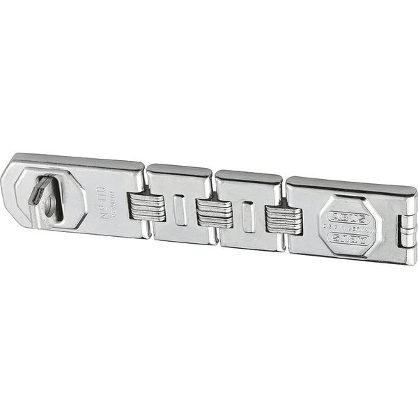 Abus Concealed Hinge Pin Hasp, Fixed, Chrome 110/230