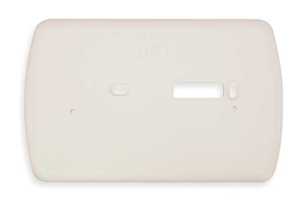 White-Rodgers Wallplate, Plastic, White, For White Rodgers Comfort Set 80 Series F0061 250000S1