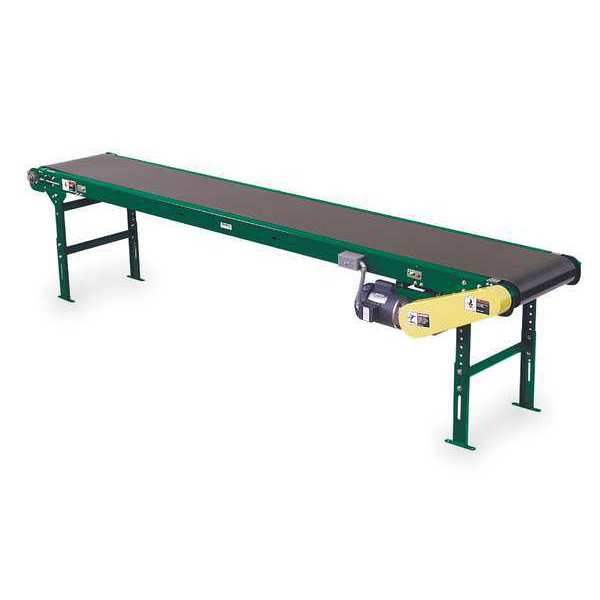 Ashland Conveyor Slider Bed Belt Conveyor, 6 ft L, 34 1/2 in W, 435 lb Load Capacity SB400 30B 6RE1/2A1 60TS M25