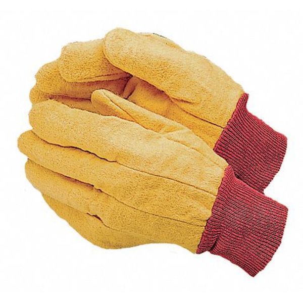 Kinco Chore Gloves, Cotton Flannel, XL, Green, PR 818-XL