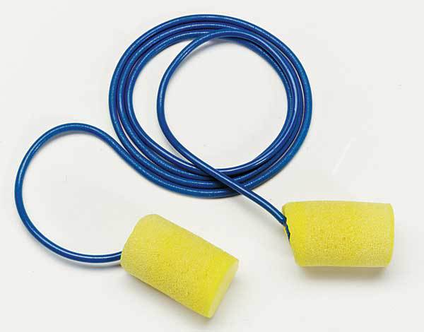 3M E-A-R Classic Plus Disposable Foam Ear Plugs, Cylinder Shape, 33 dB, Yellow, 200 PK 311-1105