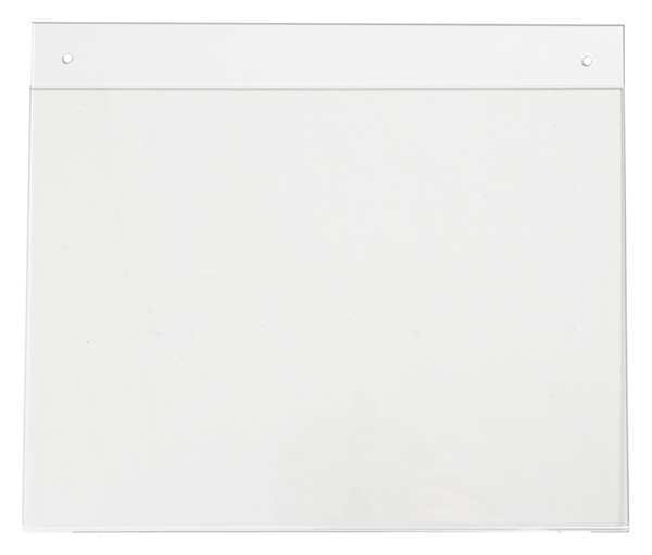 Zoro Select Sign Holder, Wall, 12x9, Acrylic, Clear SH912