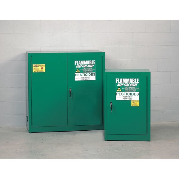 Eagle Mfg Pesticide Cabinet, 12 gal., Self Closing PEST24 | Zoro