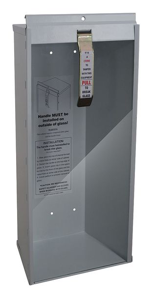Zoro Select Fire Extinguisher Cabinet, Surface Mount, 20 7/8 in Height, 10 lb 3NRH2