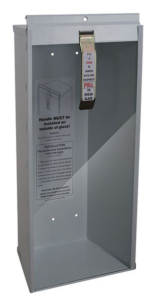 Zoro Select Fire Extinguisher Cabinet, Surface Mount, 18 7/8 in Height, 5 lb 3NRH1