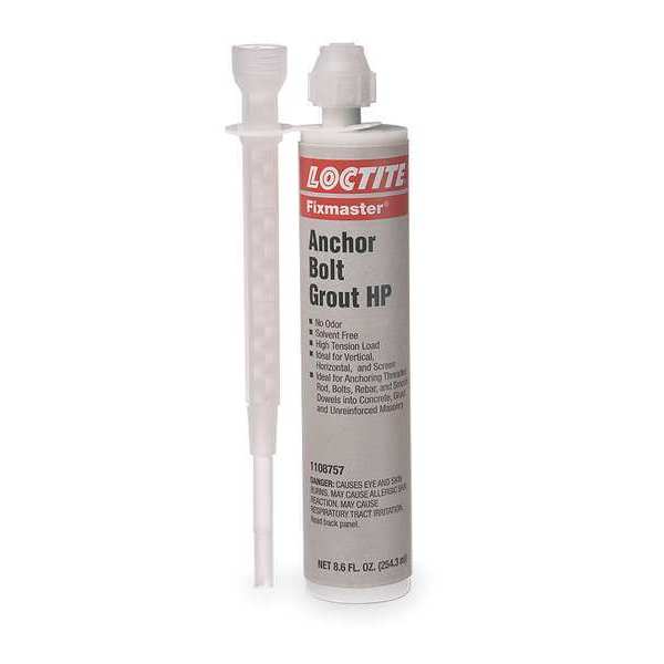 Loctite 8.6 oz. Gray Anchor Bolt Grout HP Kit 1108757