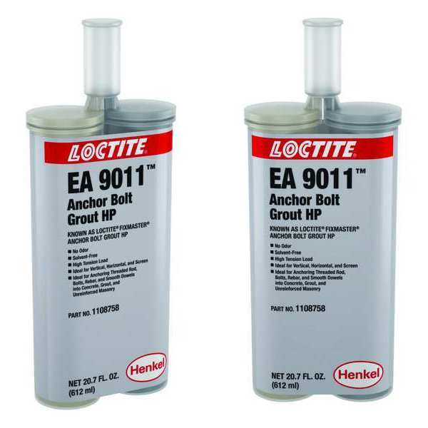 Loctite 20.7 oz. Gray Anchor Bolt Grout HP Kit 1108758