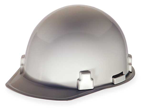 Msa Safety Front Brim Hard Hat, Type 1, Class G, Ratchet (4-Point), White 486960