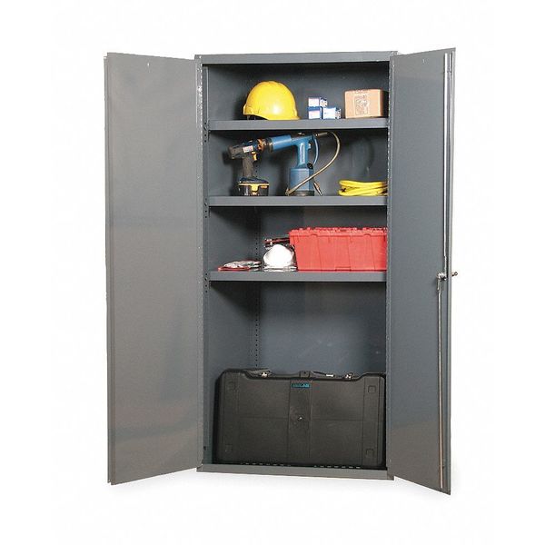 Durham Mfg 14 ga. ga. Steel Storage Cabinet, 36 in W, 60 in H, Stationary 3601-95