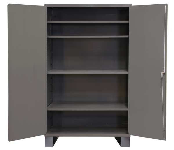 Durham Mfg 14 ga. ga. Steel Storage Cabinet, 48 in W, 78 in H, Stationary JC-482478-4S-95