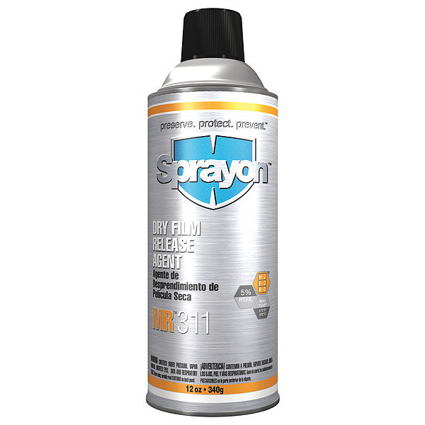 Sprayon Dry Film Release Agent P.T.F.E., 12 oz. SC0311000