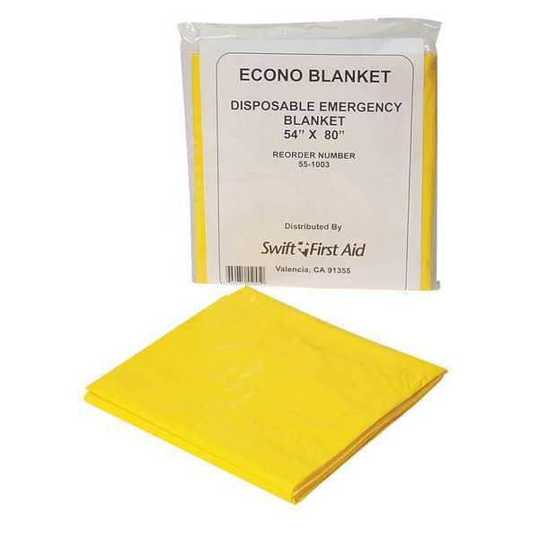 Honeywell Emergency Blanket, Yellow, 54In x 80In 551003