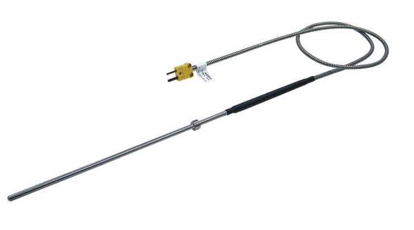 Cooper-Atkins Immersion Temp Probe, 32 to 400 Deg F 50208-K