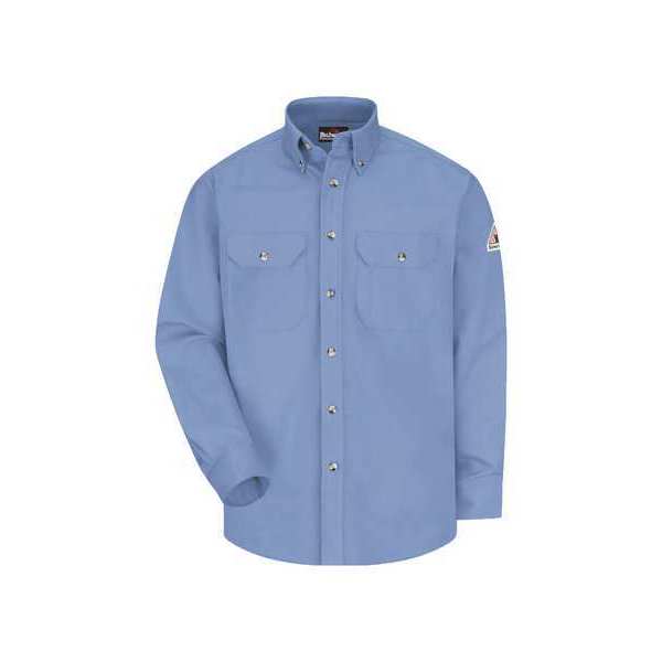 Vf Imagewear Flame Resistant Collared Shirt, Blue, Cotton/Nylon, 2XLT SLU2LB LN XXL