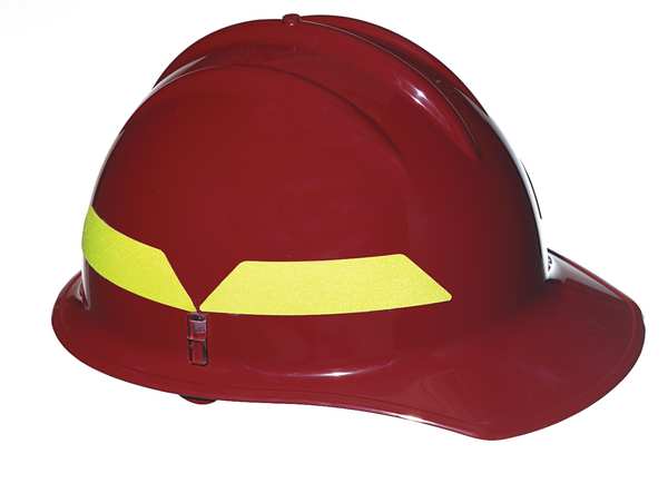 Bullard Fire Helmet, Red, Front Brim FCRDR