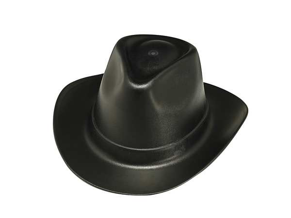 Vulcan Western Hard Hat, Type 1, Class E, Ratchet (6-Point), Black VCB200-06
