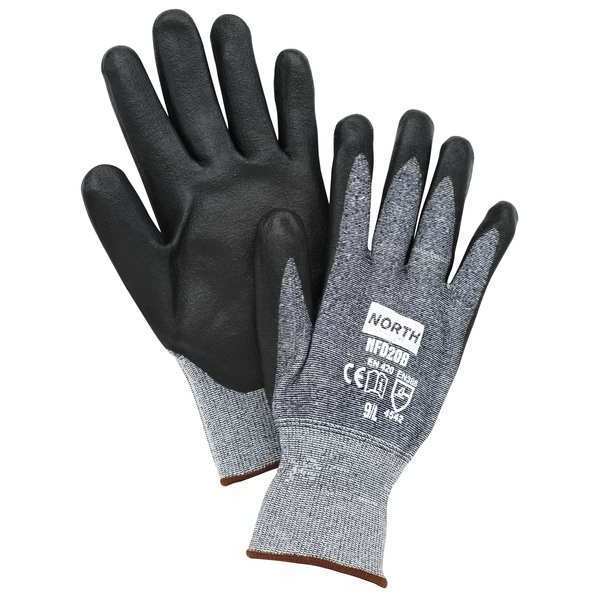 Honeywell Cut Resistant Coated Gloves, 3 Cut Level, Nitrile/Polyurethane, L, 1 PR NFD20B/9L