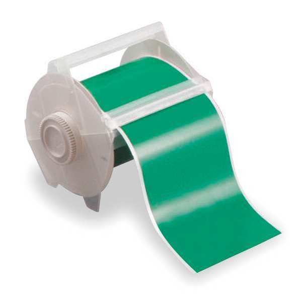 Brady Label Tape Cartridge, Green, Labels/Roll: Continuous 113125