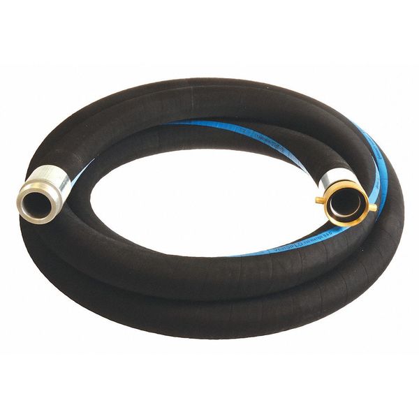 Continental Water Hose, 3" ID x 15 ft., Black RSG300-15MF-G