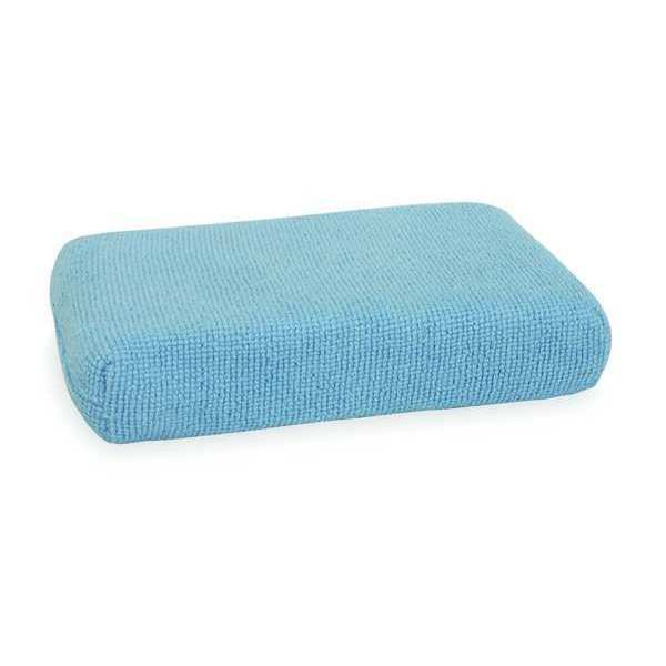 Tough Guy Sponge, 5"L, 3"W, Microfiber, Blue, PK2 3RAK3