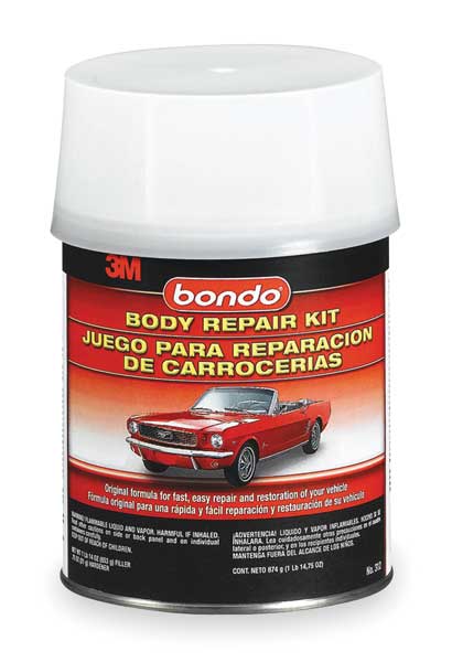 Buy Bondo 261C Body Filler, 1 pt Can, Paste, Pungent Organic Light Gray/Red