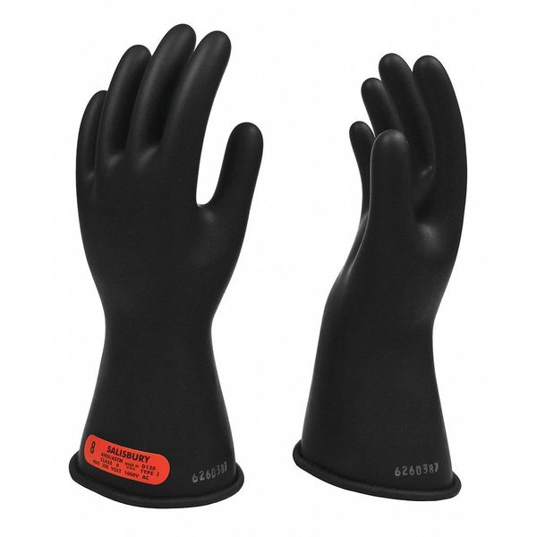 Salisbury Electrical Gloves, Class 0, Black, Sz 9, PR E014B/9 | Zoro