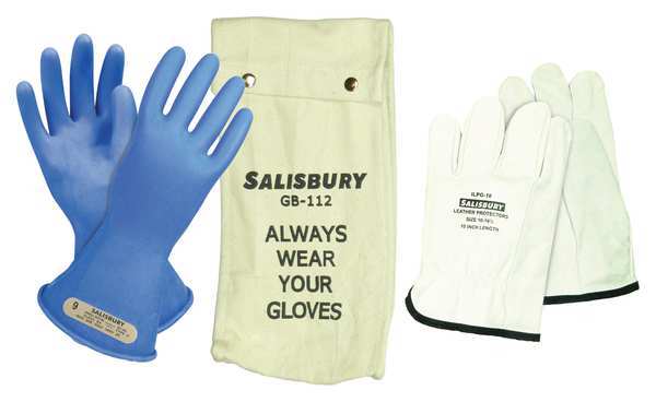 Salisbury Electrical Glove Kit, Class 00, Sz 8, PR GK0011BL/8
